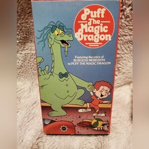 Puff the Magic Dragon (1985) VHS  70s Children Animated Cartoon Burgess Meredith